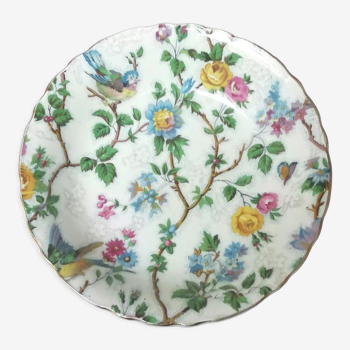 Assiette creuse ancienne Royal Staffordshire Lorna Doone Chintz vers 1949