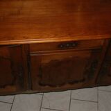 Louis XV oak and cherry wood sideboard