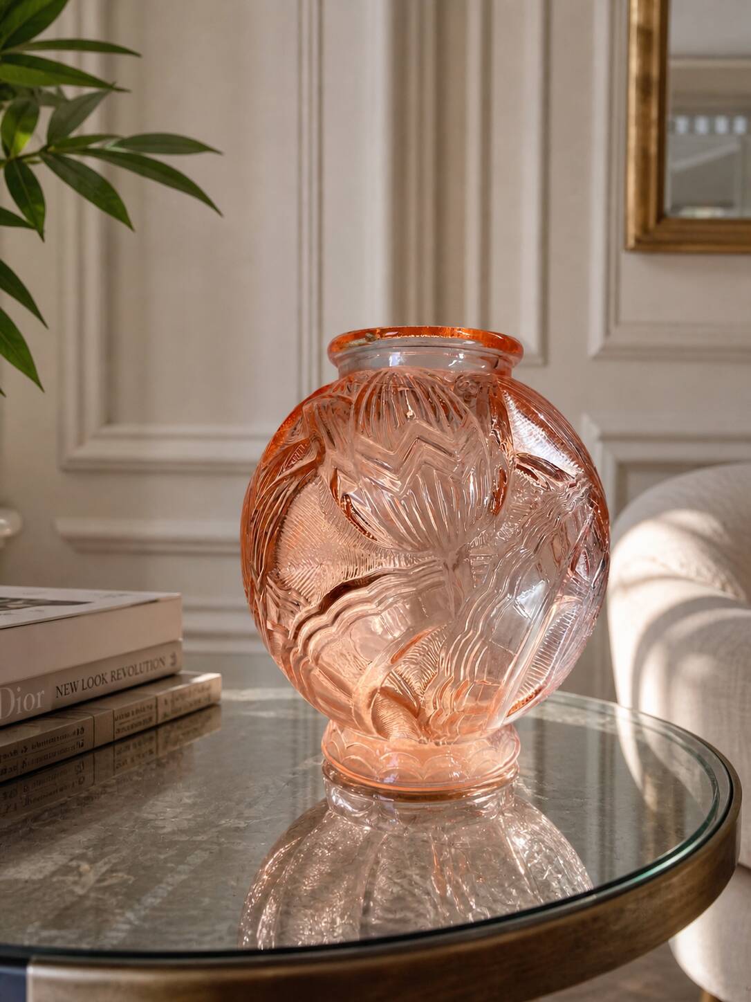 Vase art déco tulipes pierre d’avesn