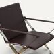 Pair of leather and chrome metal armchairs, Italy - 1970