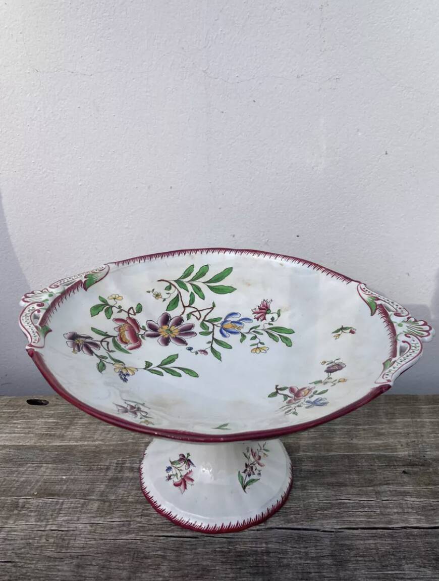 Large compote dish Old Strasbourg