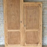 Asymmetrical Wardrobe in Raw Wood