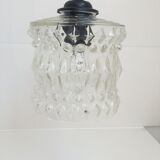 Chiseled glass suspension