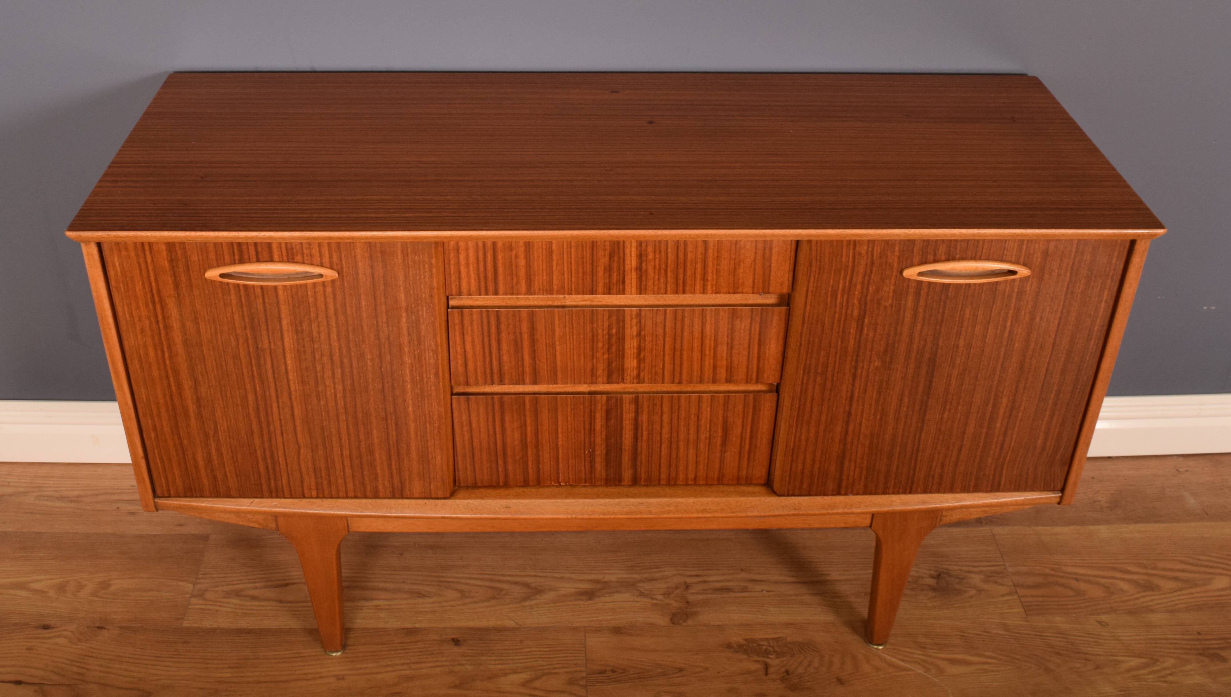 Restored Short Walnut Retro Jentique 1960s Sideboard