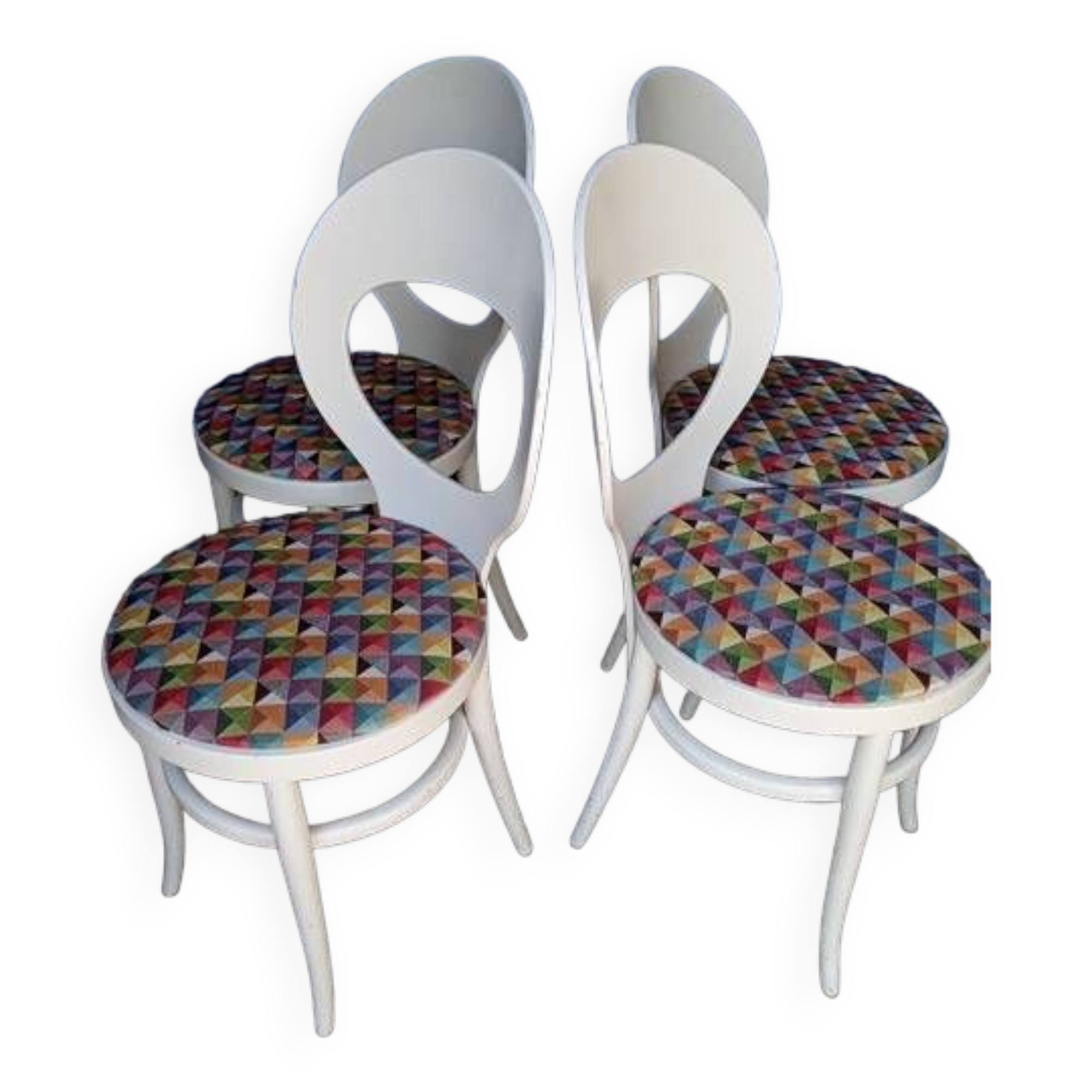 Baumann 4 chairs seagull vintage design