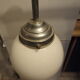 Art deco globe opaline hanging lamp