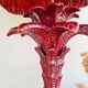 Antique red palm tree lamp, Italian design, 70s