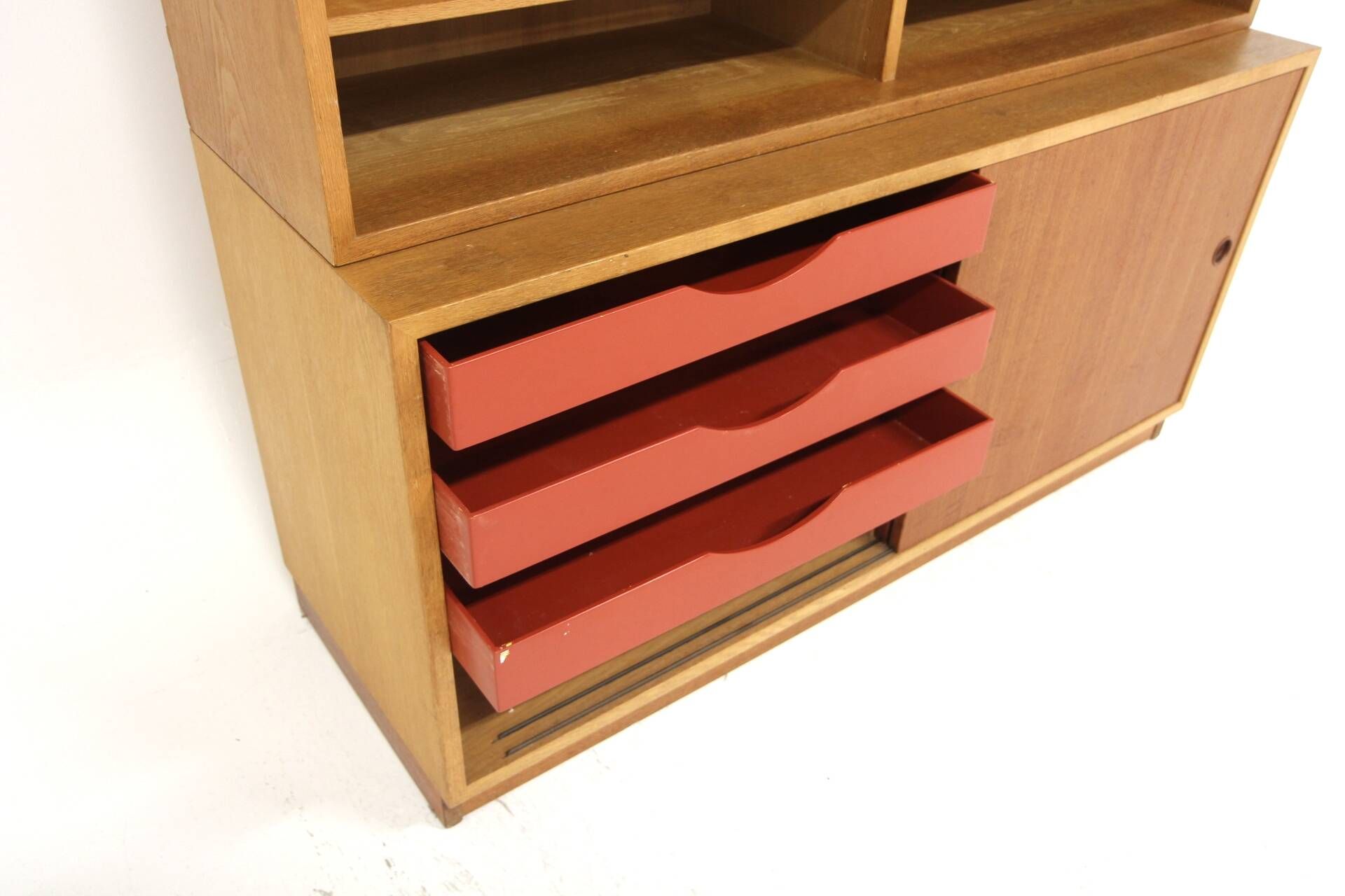 Scandinavian "Öresund" oak bookcase, Børge Mogensen, Sweden, 1960