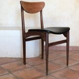 Set of 4 scandinavian chairs  1960
