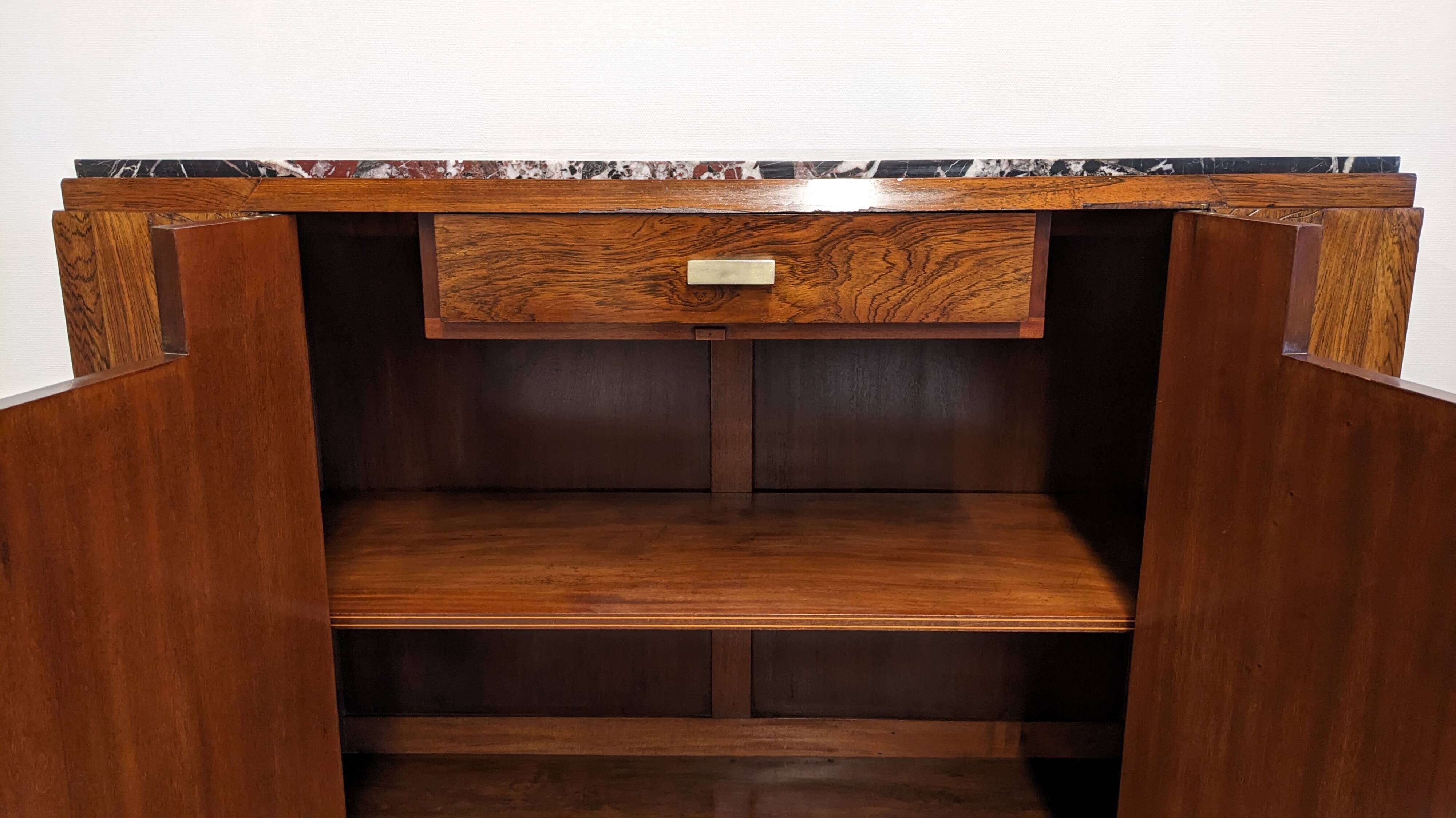 Buffet Art déco en palissandre, France vers 1920