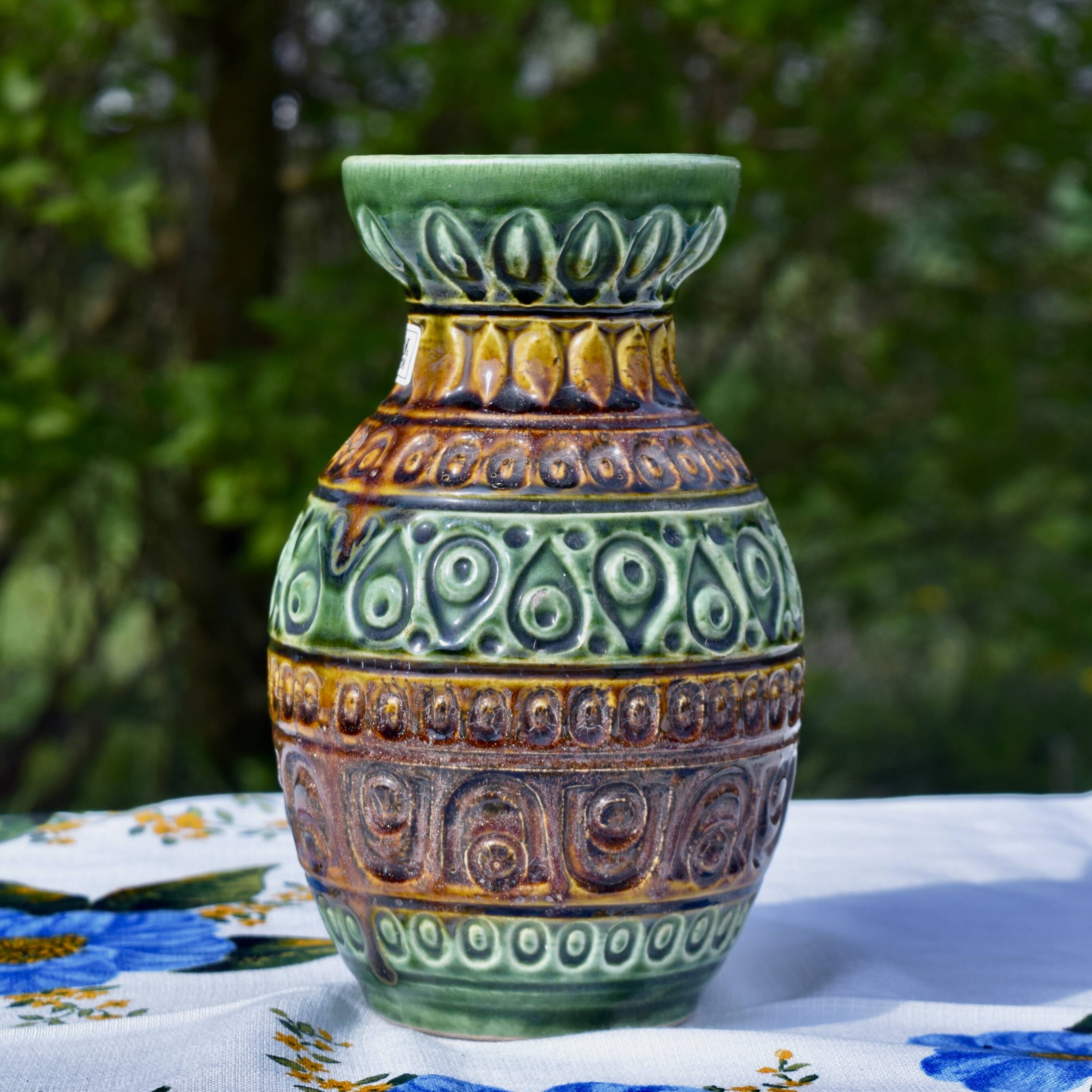 Bay Keramik Vase -n° 92 20 - West Germany