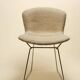Harry bertoia 'side chair' chrome metal chair