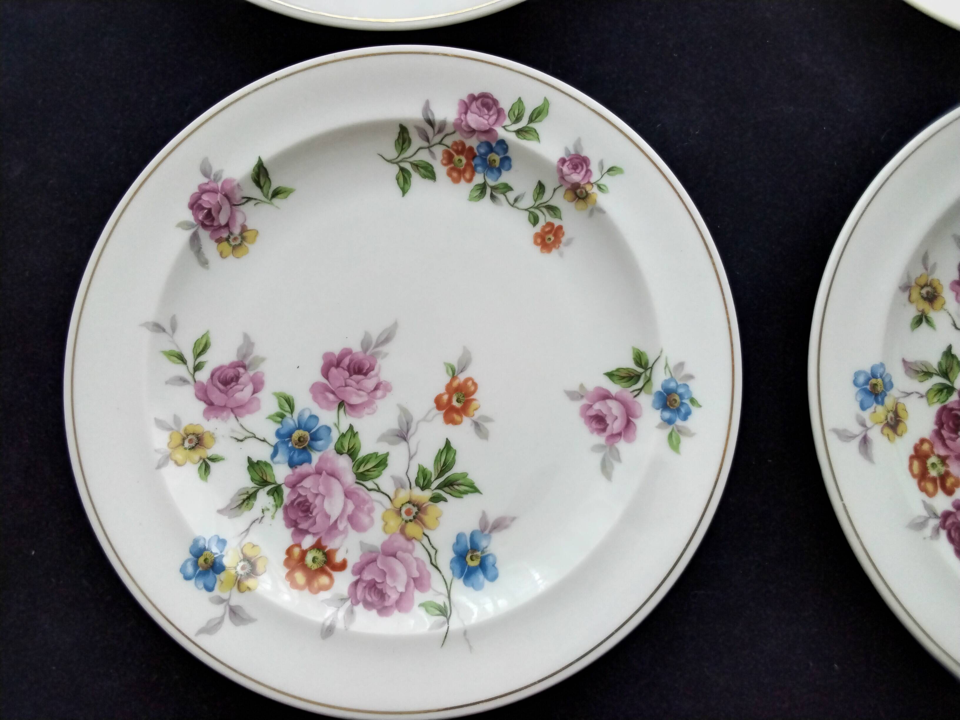 6 Limoges porcelain dinner plates Raynaud & Cie
