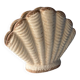 Vintage earthenware shell vase, Denmark