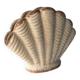 Vintage earthenware shell vase, Denmark