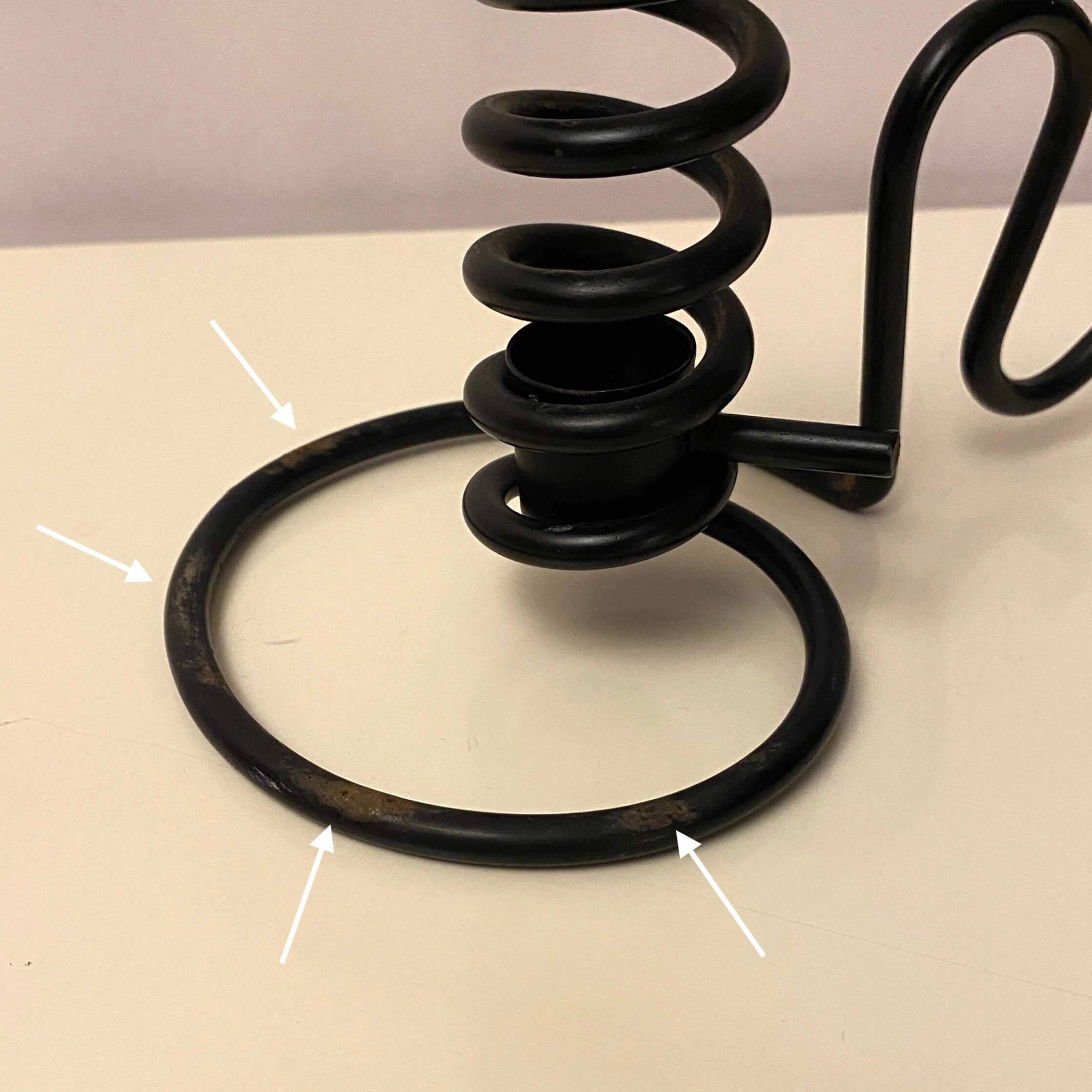 Spiral iron chandelier