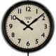 Vintage brown bakelite electric wall clock from smiths sectric, 1950s