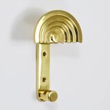 13 Postmodern Brass Wall Hooks by Ettore Sottsass, 1985, Valli & Valli Italy