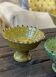 Serrated cup on tamegroute stand - yellow