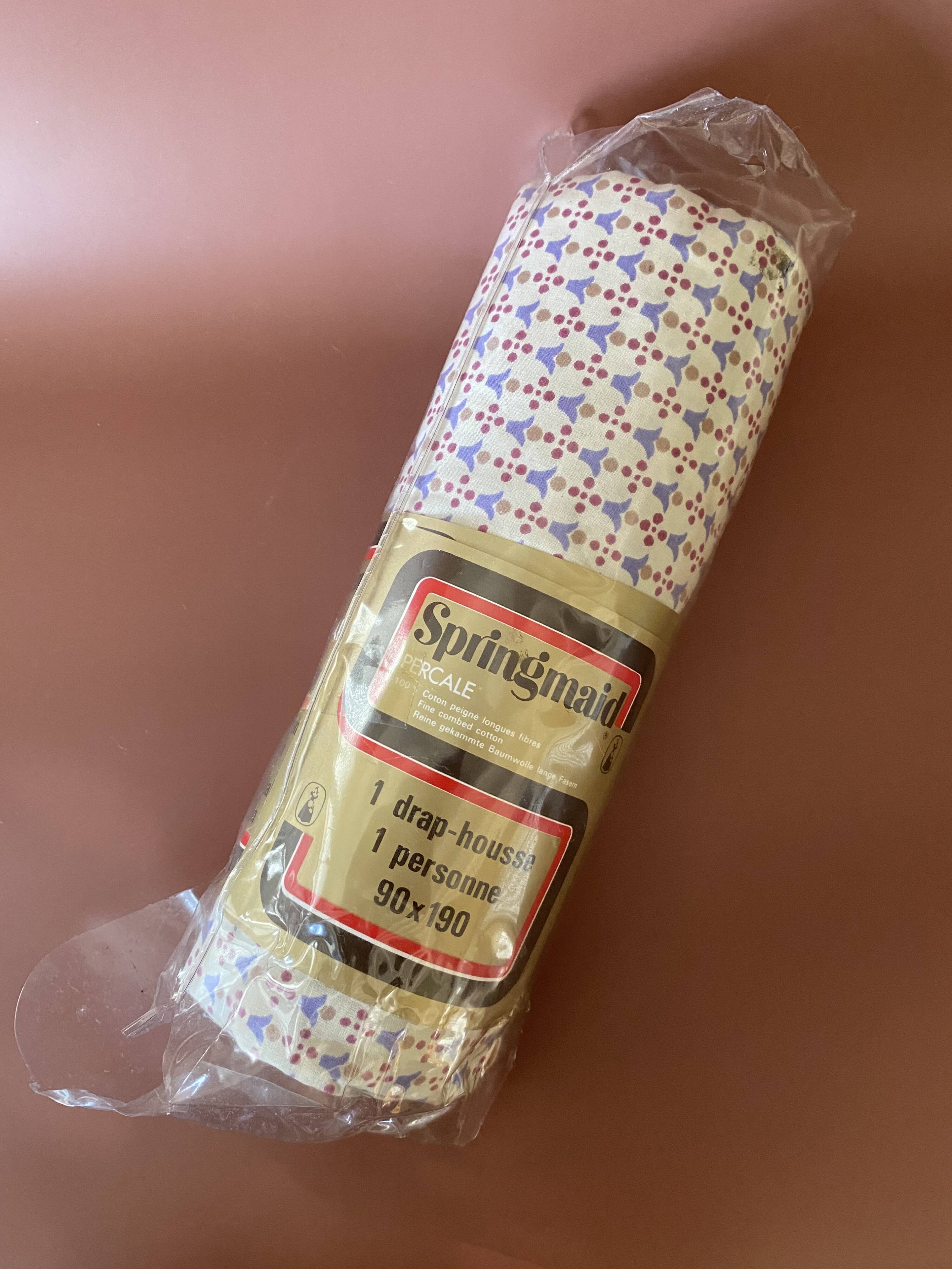 Vintage fitted sheet, brand new in original Springmaid packaging