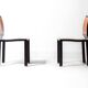 Set of 1980s Bruno Rey Quadro chairs for Dietiker Switzerland