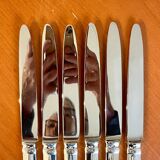 Christofle Atlantide, 6 table knives 24.5 cm very good condition