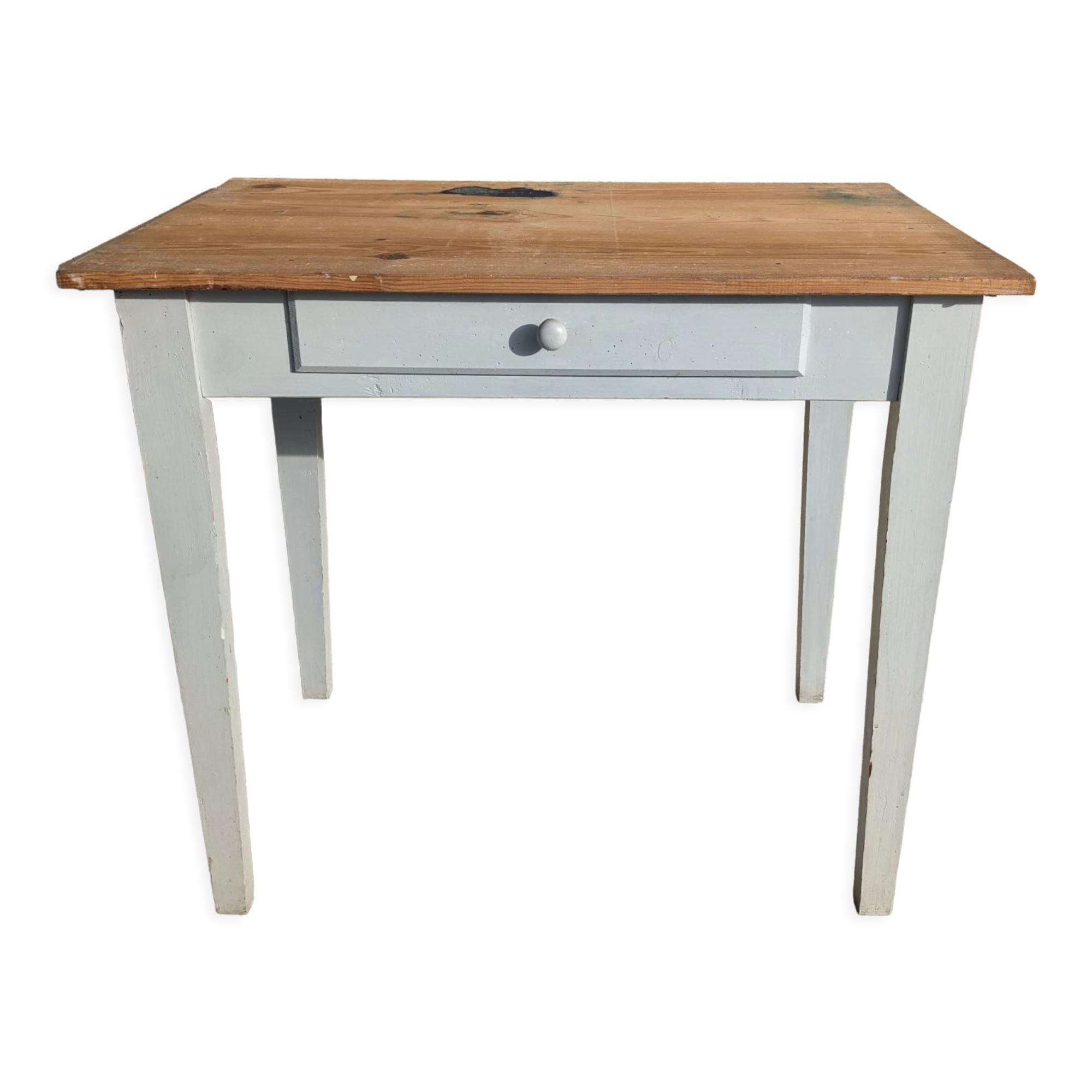 Old country pine side table