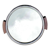 Vintage round mirror tray