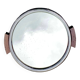 Vintage round mirror tray