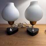 Pair of mid-century table or bedside lamps
