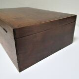 Old patinated solid wood box