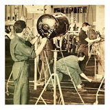 Photograph of a film crew at Simca