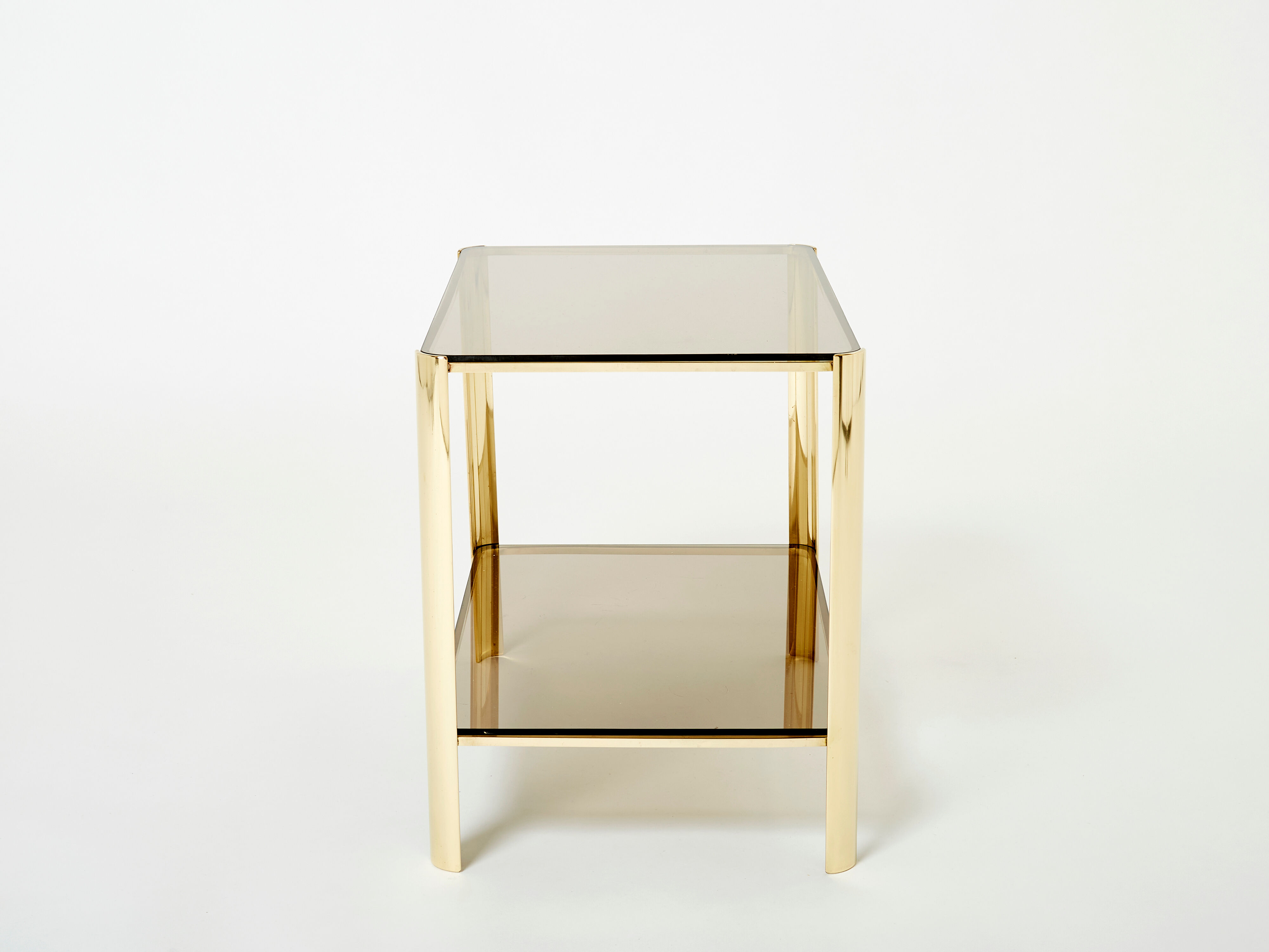 Bronze side table signed J.T. Lepelletier for Broncz circa 1960