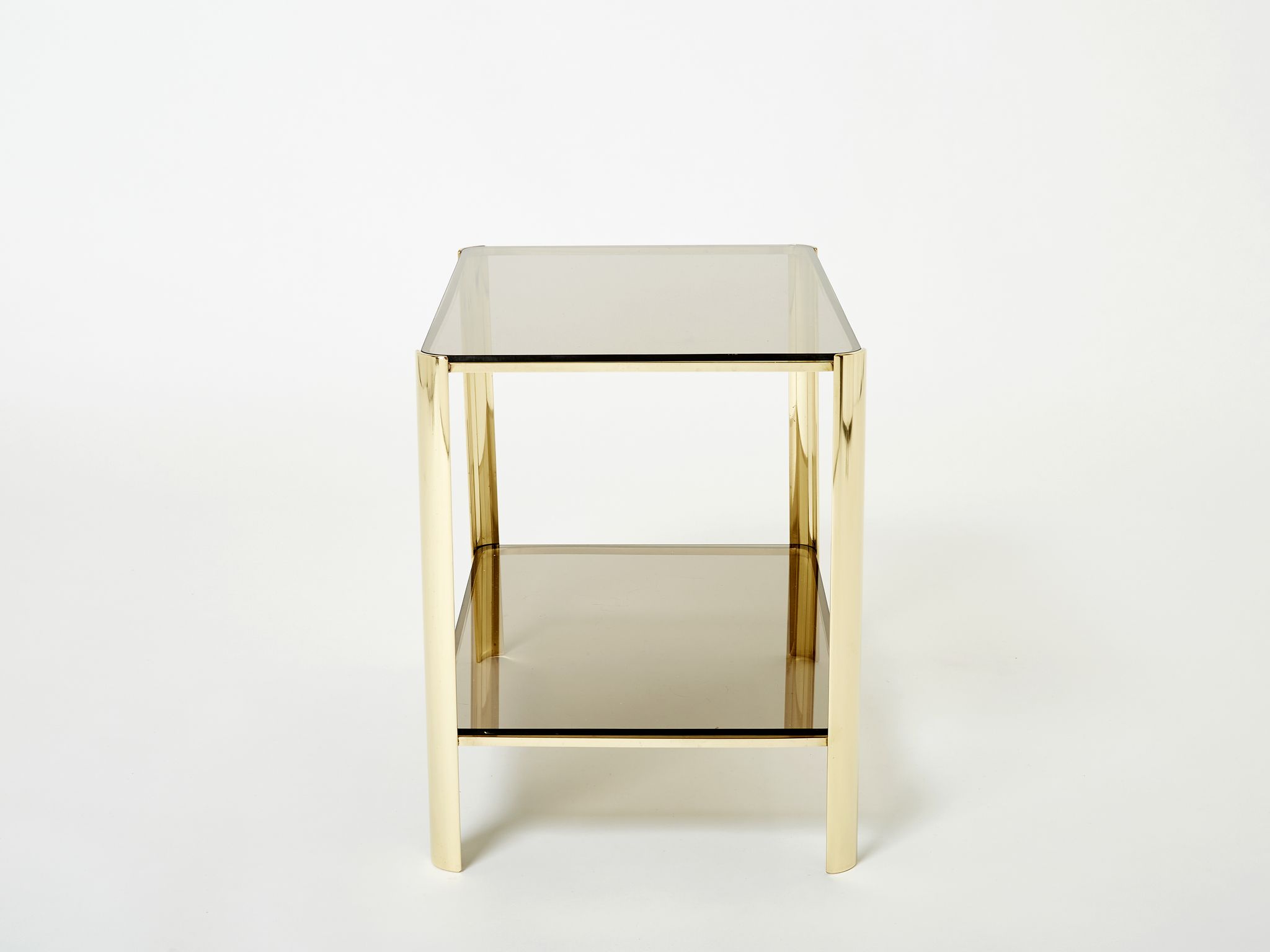 Bronze side table signed J.T. Lepelletier for Broncz circa 1960