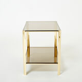 Bronze side table signed J.T. Lepelletier for Broncz circa 1960