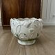 Antique cache-pot, slipware decoration.