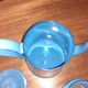 Blue email coffee maker