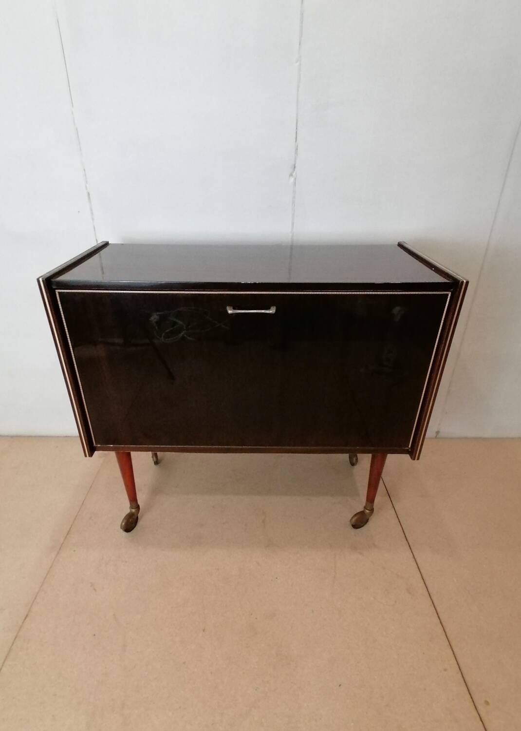 Bar cabinet on wheels circa 1950