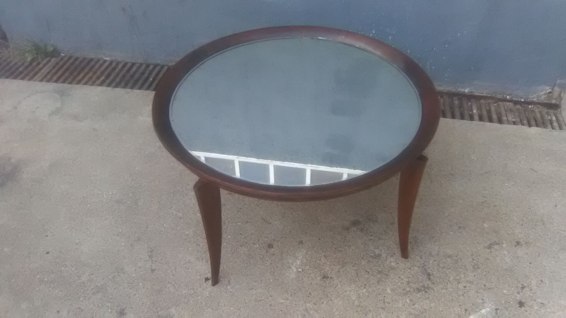 Art deco coffee table mirror