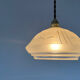 Small Art Deco glass pendant light
