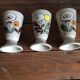 Trio of coffee cups