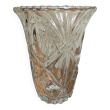 Ancien vase en verre moulé H20.5cm