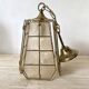 Suspension vintage en nacre et laiton