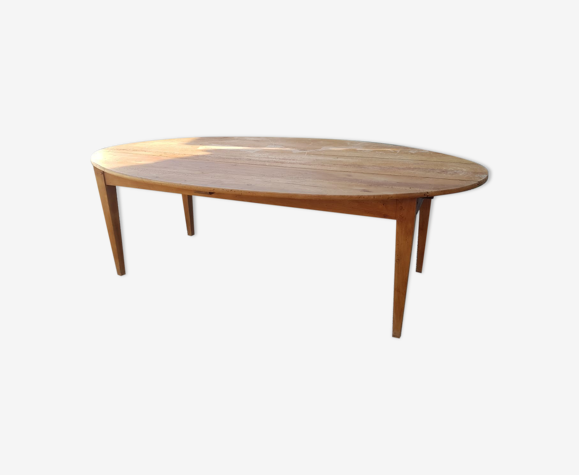 Table de ferme ovale ancienne