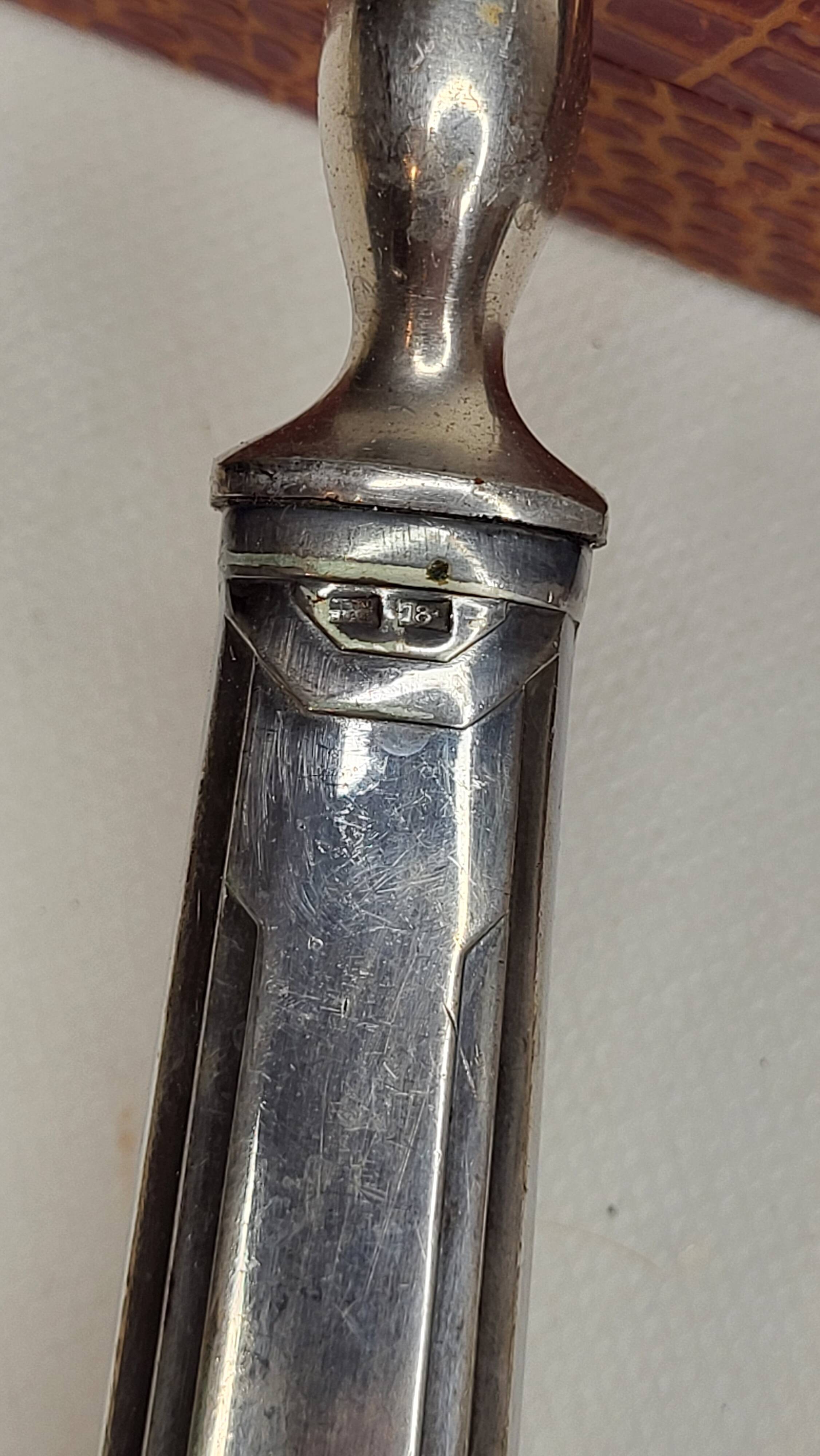 Art Deco silver plated lamb cutlery