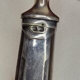 Art Deco silver plated lamb cutlery