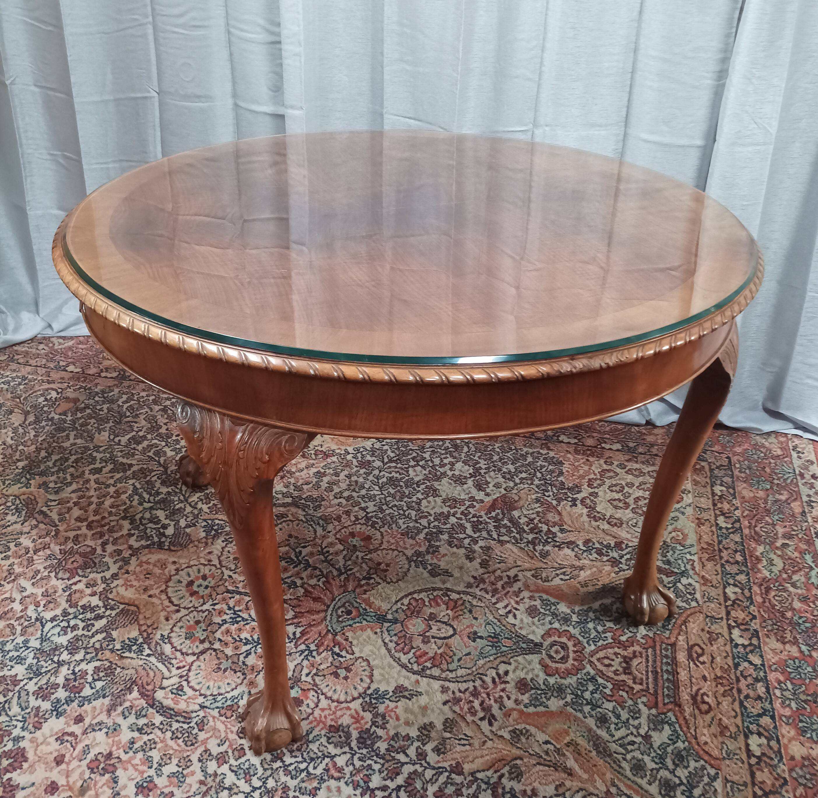 Mahogany Chippendale table Maison Jellinek Paris