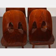 Suite of 4 vintage chairs by Oswald Haerdtl for Ton, 1960
