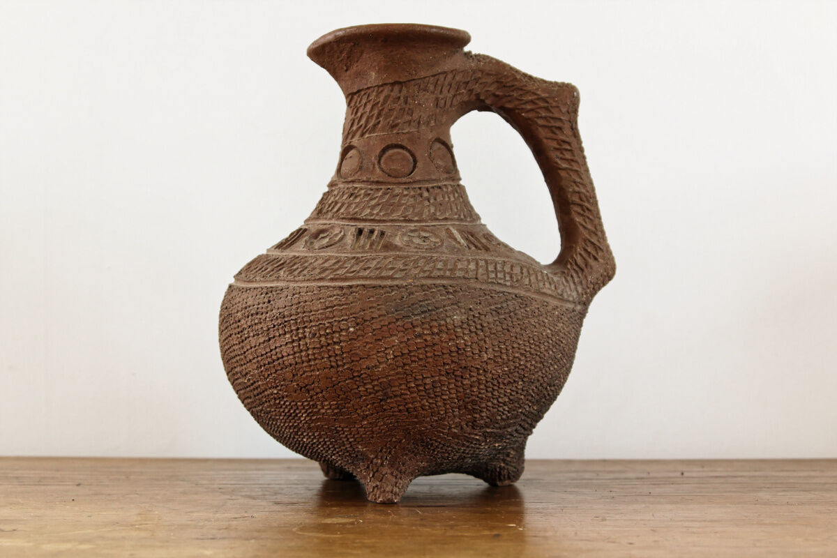 Ethnic terracotta jug