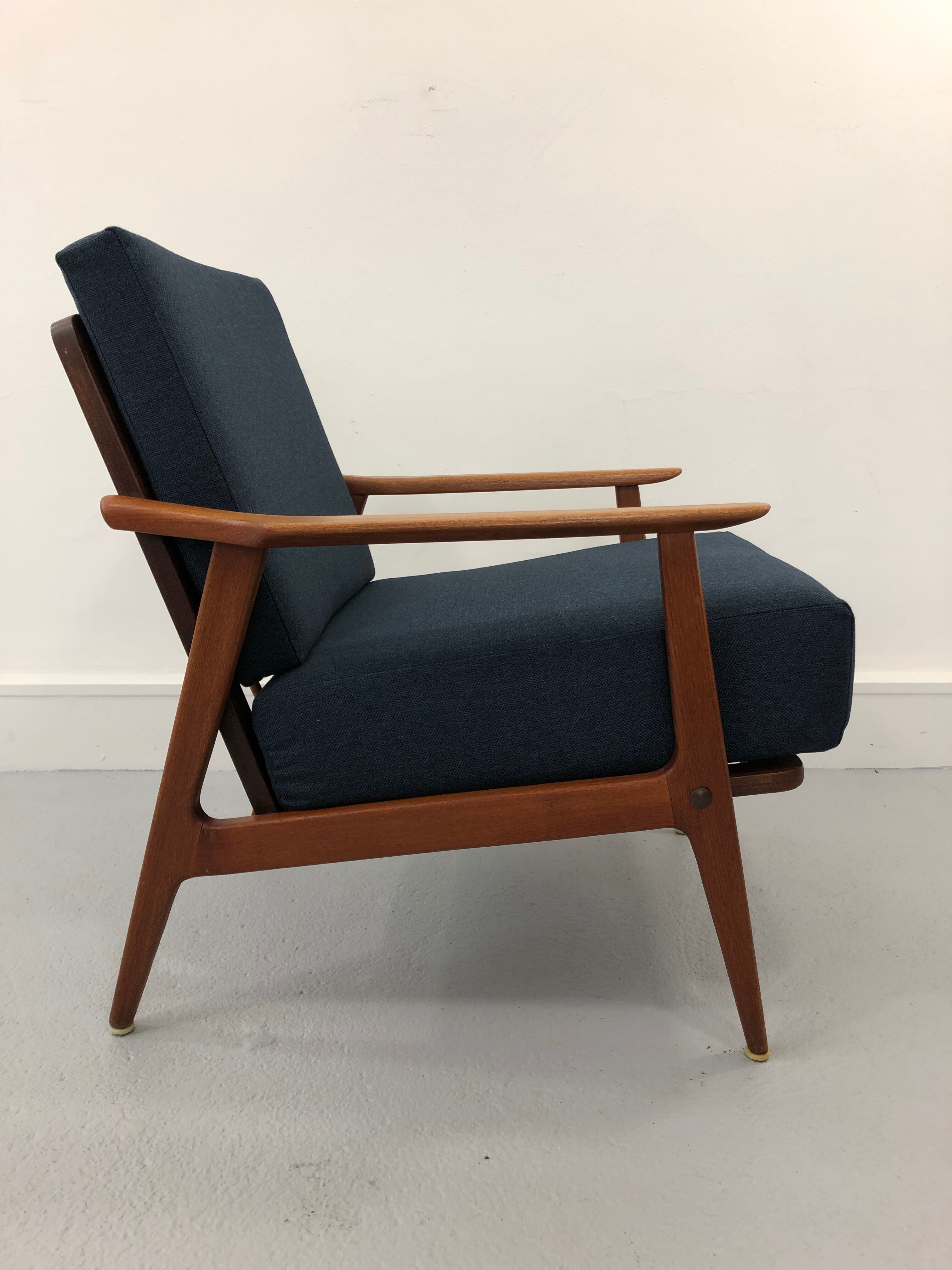 Vintage danish teak lounge chair, 1970s